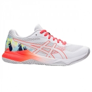 ASICS Gel-Tactic Women's Indoor Shoe (White/Sunrise Red) (1072A076.960)