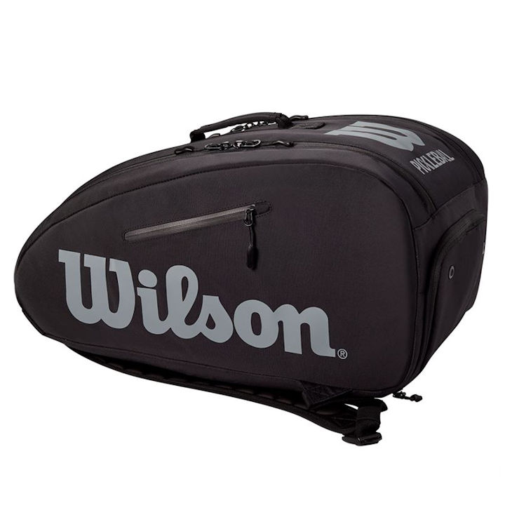 Wilson Super Tour Black/Charcoal Paddlepak Bag