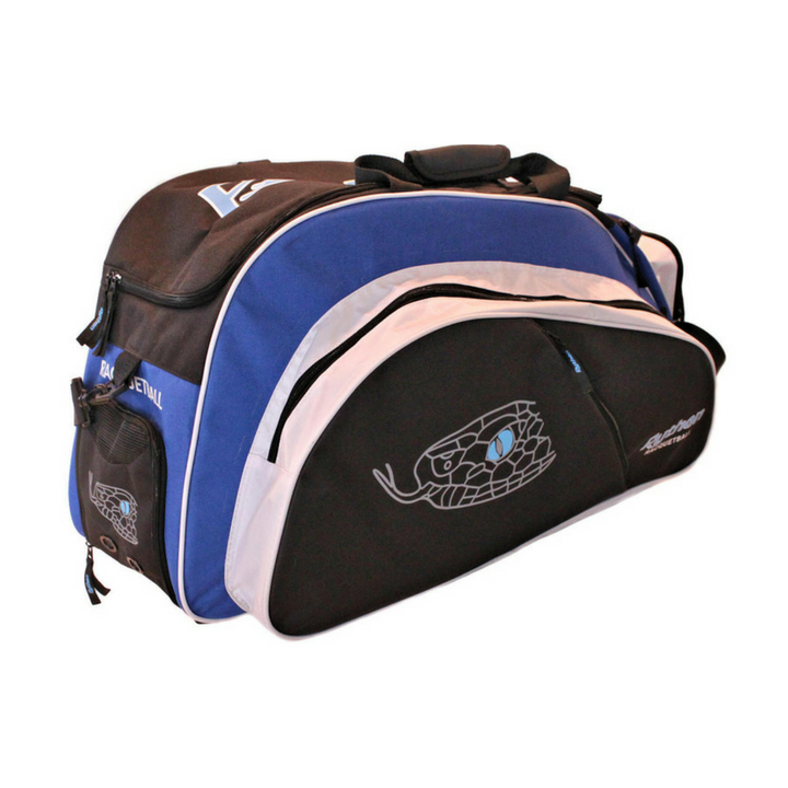 Python Deluxe Black/Blue Tournament Bag PaddleballGalaxy