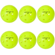 Dura Fast 40 Outdoor Neon Green Pickleballs 6 Pack