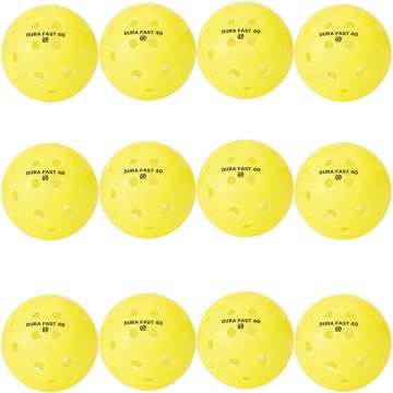 Dura Fast 40 Outdoor Yellow Pickleballs Dozen