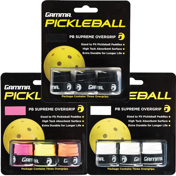 Gamma Supreme Pickleball Overgrip 3 Pack PaddleballGalaxy