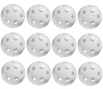 Jugs Bulldog White Pickleballs Dozen