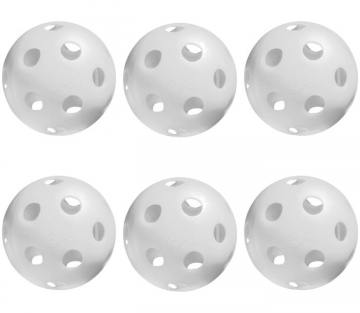 Jugs Bulldog White Pickleball 6 Pack