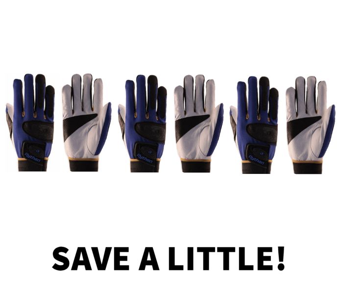 Python Deluxe Pickleball Glove 3 Pack PaddleballGalaxy