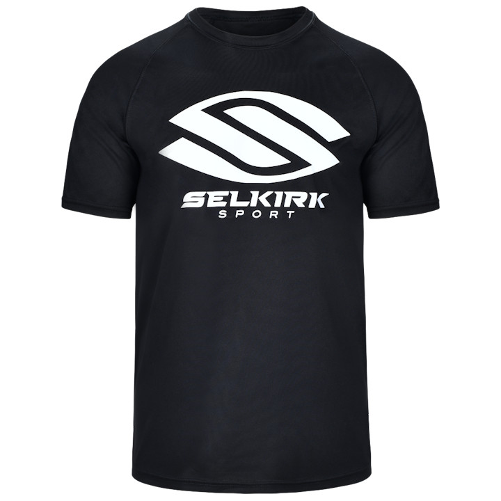 Selkirk Men's Core Crew Black Shirt PaddleballGalaxy